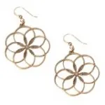 Seven Rings of Peace Bronze Earrings - Created from disarmed nuclear weapons